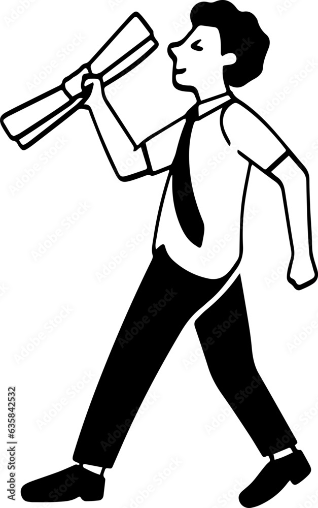 hand drawn person illustration. hand drawn person illustration.