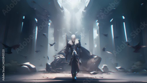 intricate and complex lore of the Archangel's world, from the secrets of their creation, to the mysteries of their purpose and destiny. Fantasy video game.