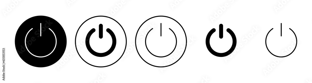 Power icon set. Power Switch Icon. Electric power Power icon set. Power Switch Icon. Electric power