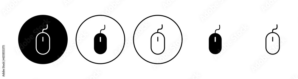 Mouse icon set. click icon vector. pointer icon vector. Mouse icon set. click icon vector. pointer icon vector.