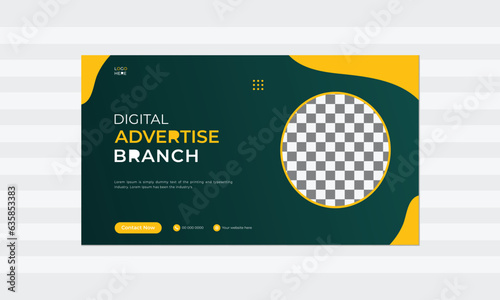 Modern business banner template.