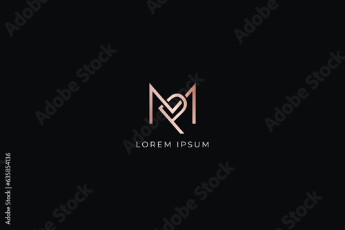 mp letter modern style fashion brand luxury style design modern style creative golden wordmark design typography illustration, pm wordmark, mp logo