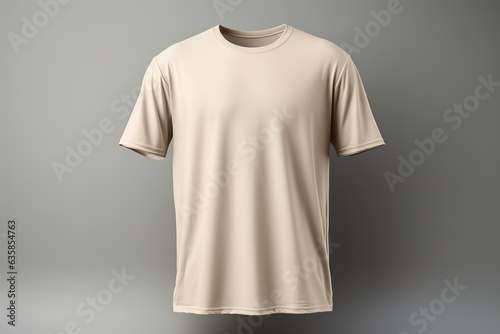 Cream white t shirt template