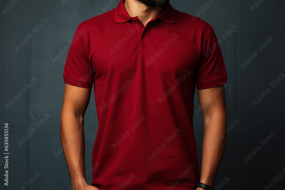 Maroon T-Shirt Mock up template for design print Maroon T-Shirt Mock up template for design print