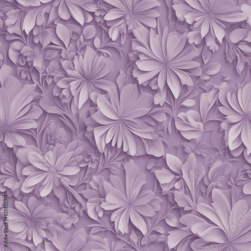 Seamless floral background. Generative AI.