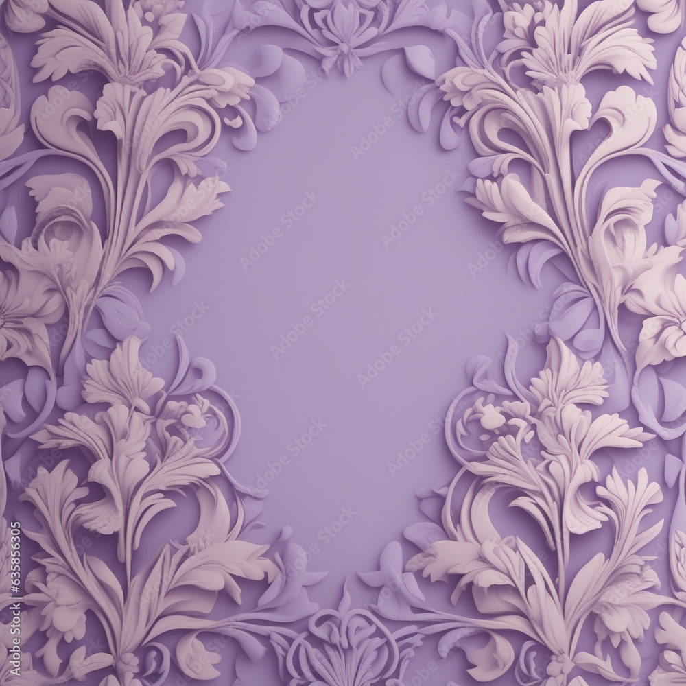 Floral frame. Generative AI. Floral frame. Generative AI.