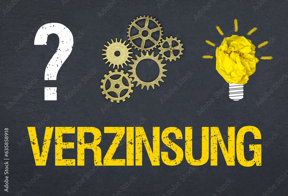 Obraz premium Verzinsung