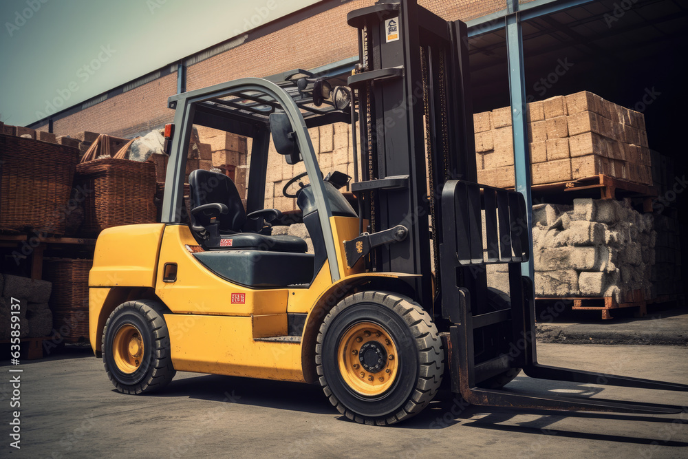 Efficient Hydraulic System Empowering Forklift to Lift and Transport Heavy Loads in Industrial Settings
