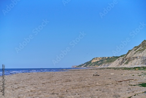 At the beach, Port-en-Bessin-Huppain, Normandy, France