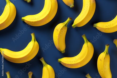 banana 3d modern pattern background