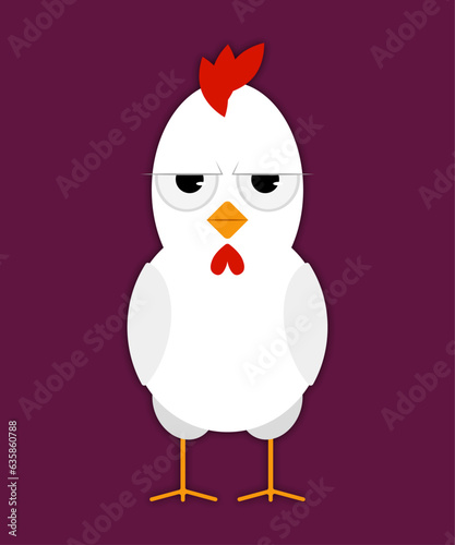 Angry chicken