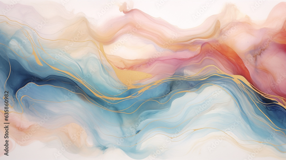 abstract watercolor background marbled paper texture