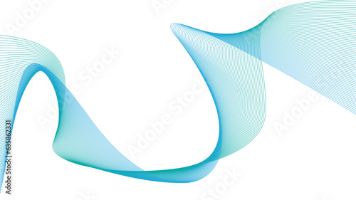 abstract blue wave