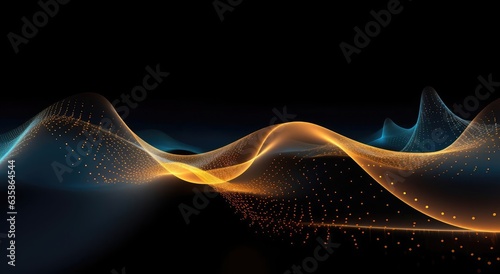 Illustration from abatract energy waves