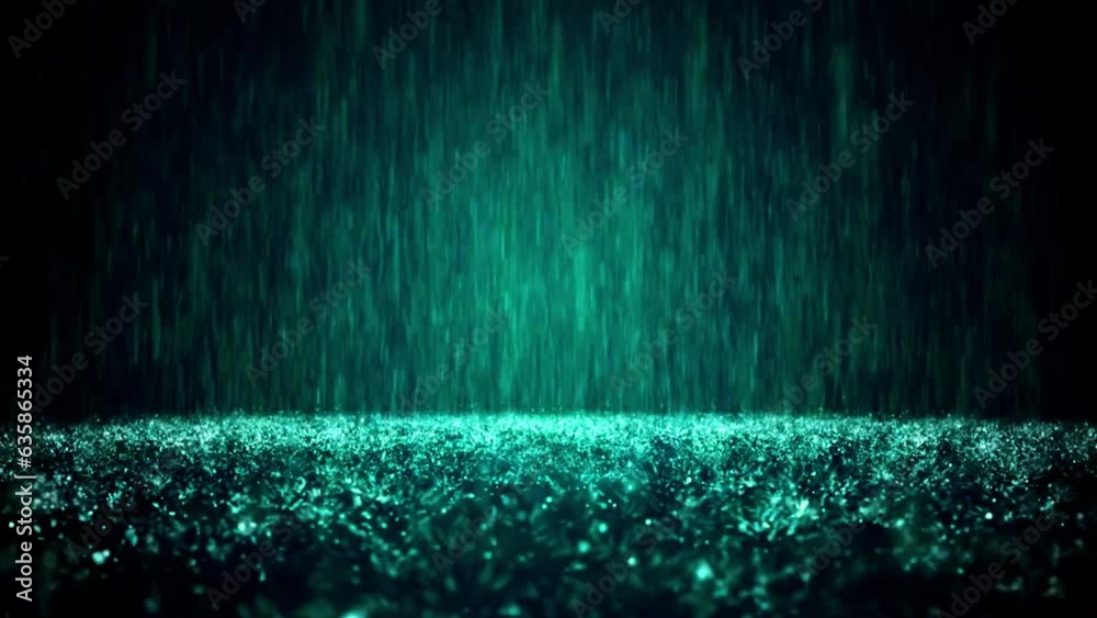 bluish matrix rain particles background