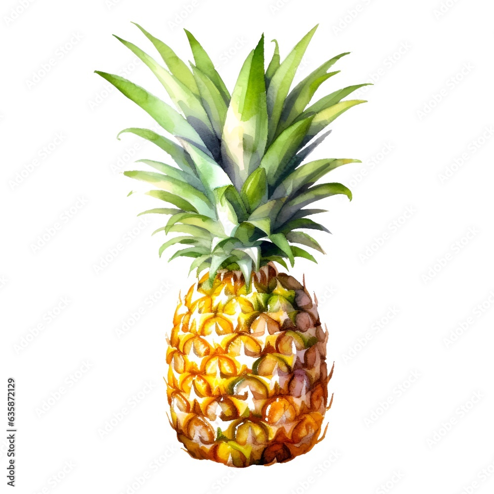 Fototapeta premium Pineapple isolated on white background