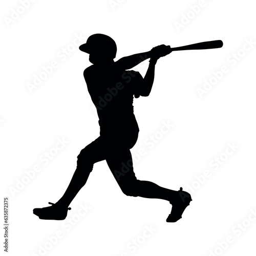 baseball hitter sillhouette pose