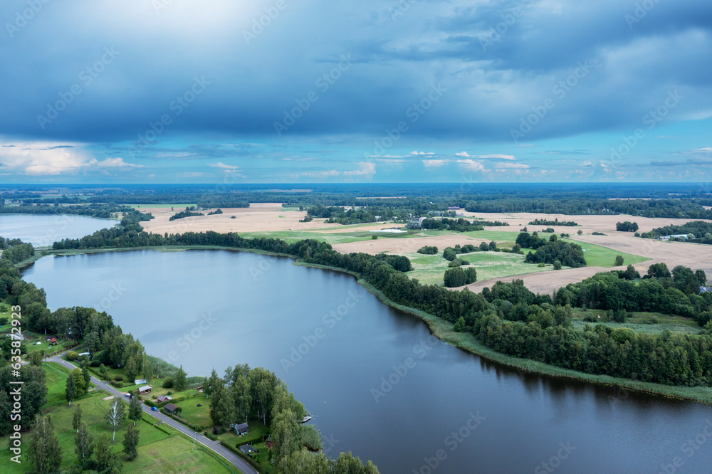 Sasmaka lake in western Latvia.
