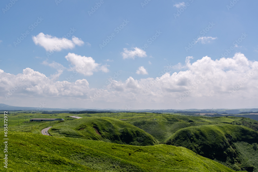 Fototapeta premium 熊本 阿蘇 大観峰からの景色