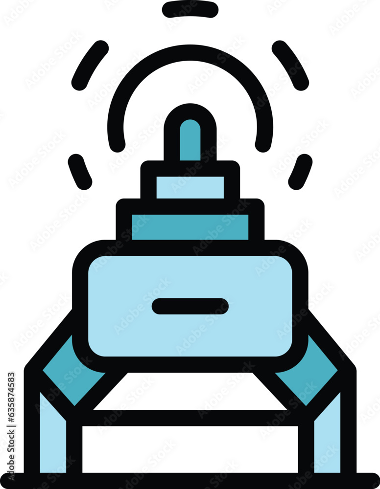 Space ufo icon outline vector. Space alien. Astronaut ship color flat Space ufo icon outline vector. Space alien. Astronaut ship color flat