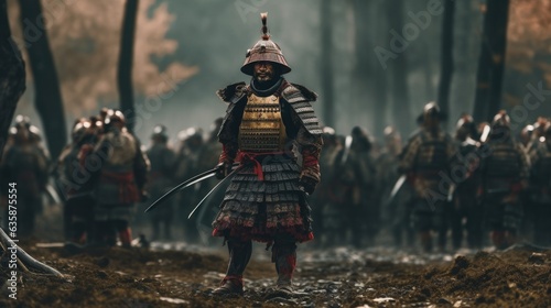 Epic samurai battle  photo