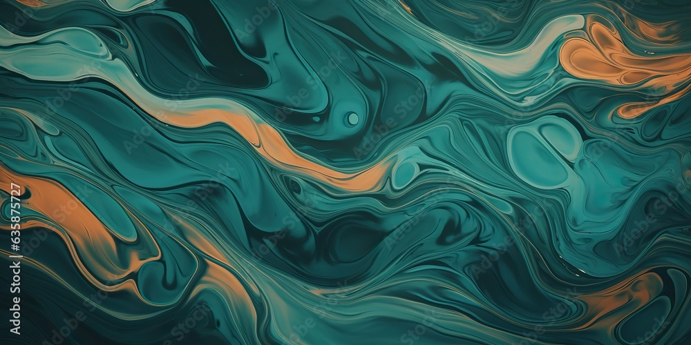 Obraz premium AI Generated. AI Generative. Geometric abstract swirl texture surface marble stone decoration background. Oil paint draw ink art