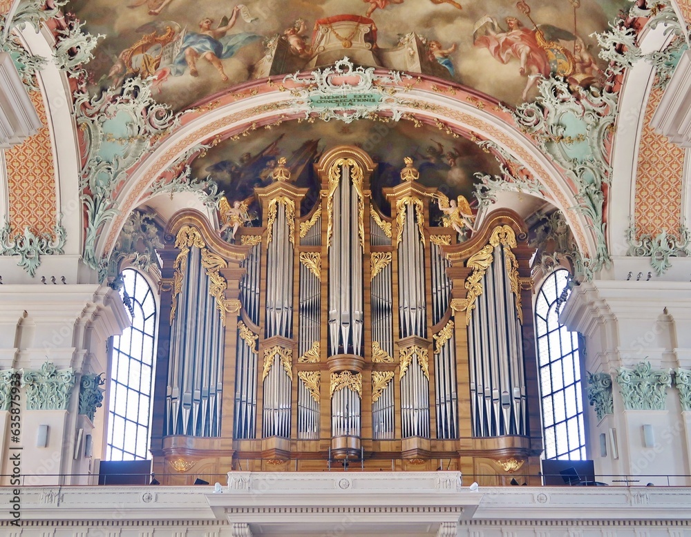 St. Gallen, Kathedrale, Inneres, Orgelprospekt