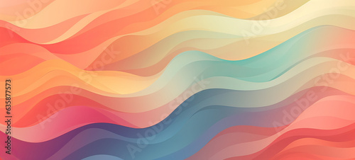 Abstract colorful bold colors and gradients waves texture background panorama banner for web design backdrop (Generative Ai)