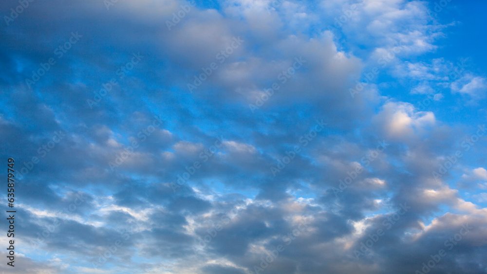 White clouds on blue sky, weather concept White clouds on blue sky, weather concept