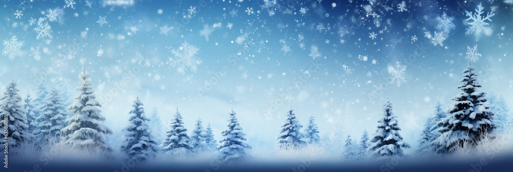landscape with snow