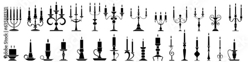 Candlestick icon vector set. Candle illustration sign collection. light symbol or logo.