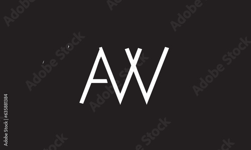 AW, WA , A , W, Abstract Letters Logo Monogram	