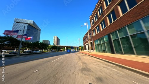 Driving out of Dallas en route to Houston Texas