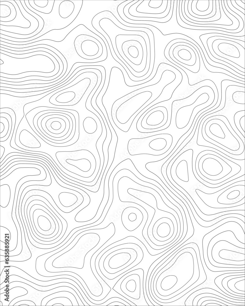 Topographic Map Vector Patterns. Topographic Maps can be used as backgrounds for brand projects, fabrics, packaging, fashion apparel, posters, wrapping paper and printouts.