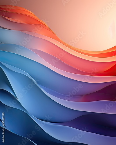 Vibrant abstract art, gradient background perfect for various needs