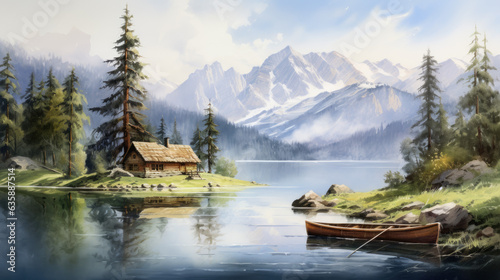 lake in the mountains © Poprock3d
