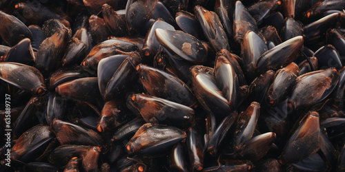 mussels on the beach, mussels in the market