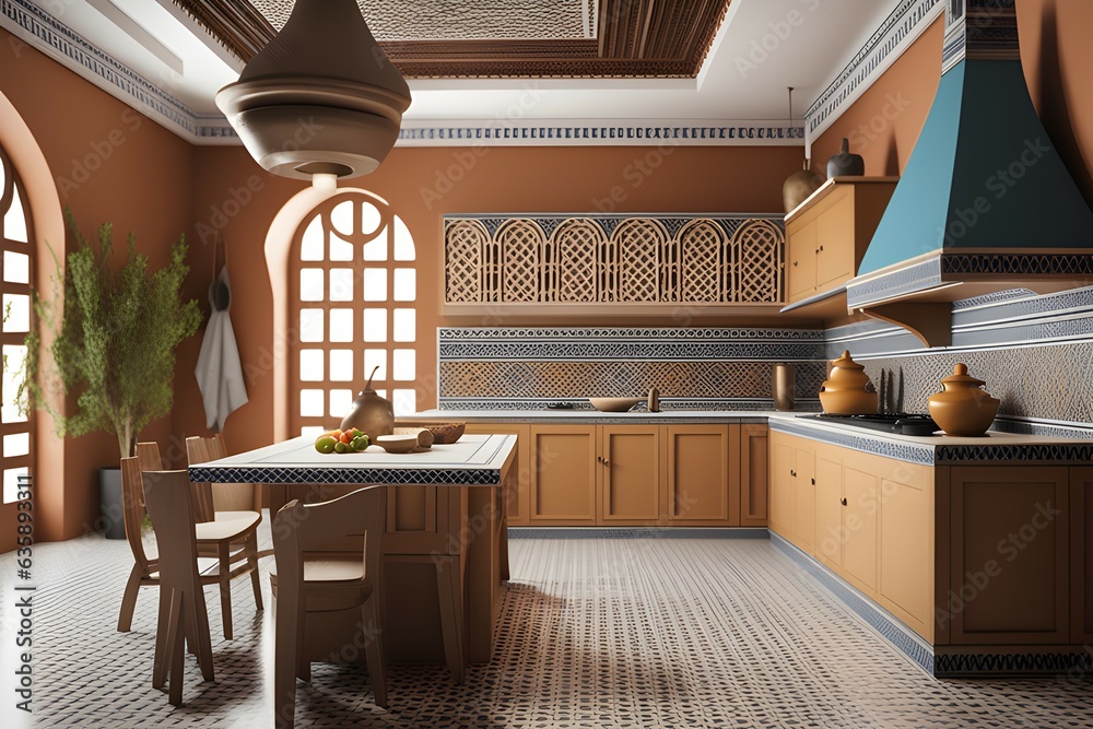 Moroccan style kitchen