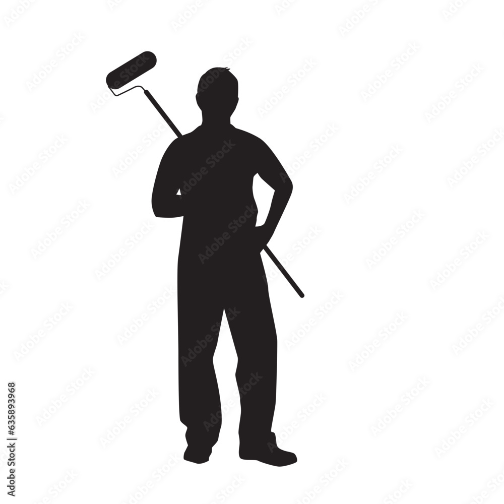 painter silhouette painter silhouette