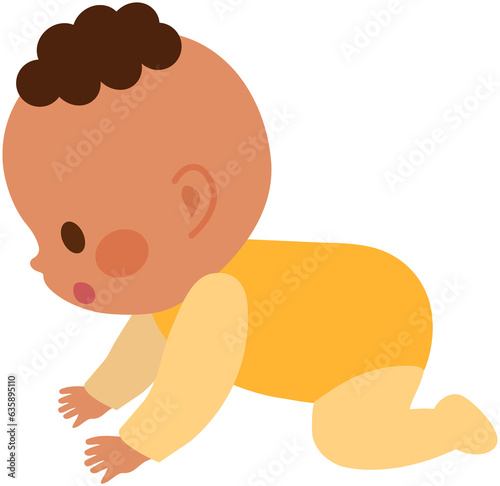 Baby toddler crawling 