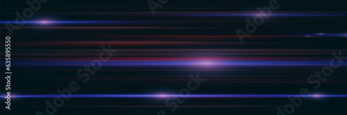 Abstract green neon speed light effect on black background. Vector illustration.
