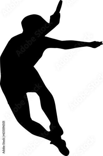 table tennis player silhouette
