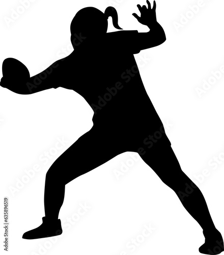 table tennis player silhouette