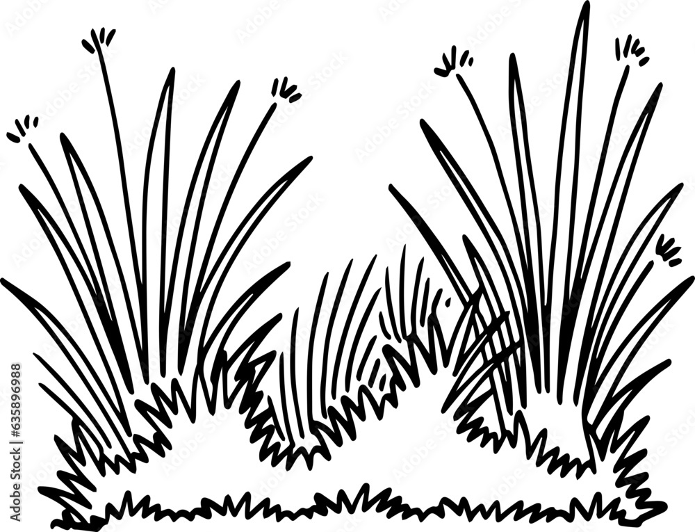 Obraz premium hand drawn bush illustration.