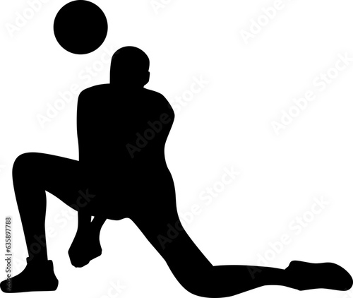 volleyball player silhouette