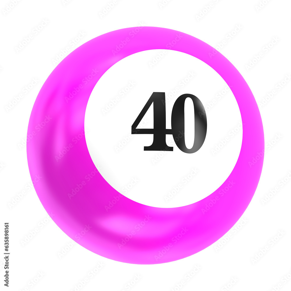 Pink sphere 3D  glossy and shiny 3d ball icon.