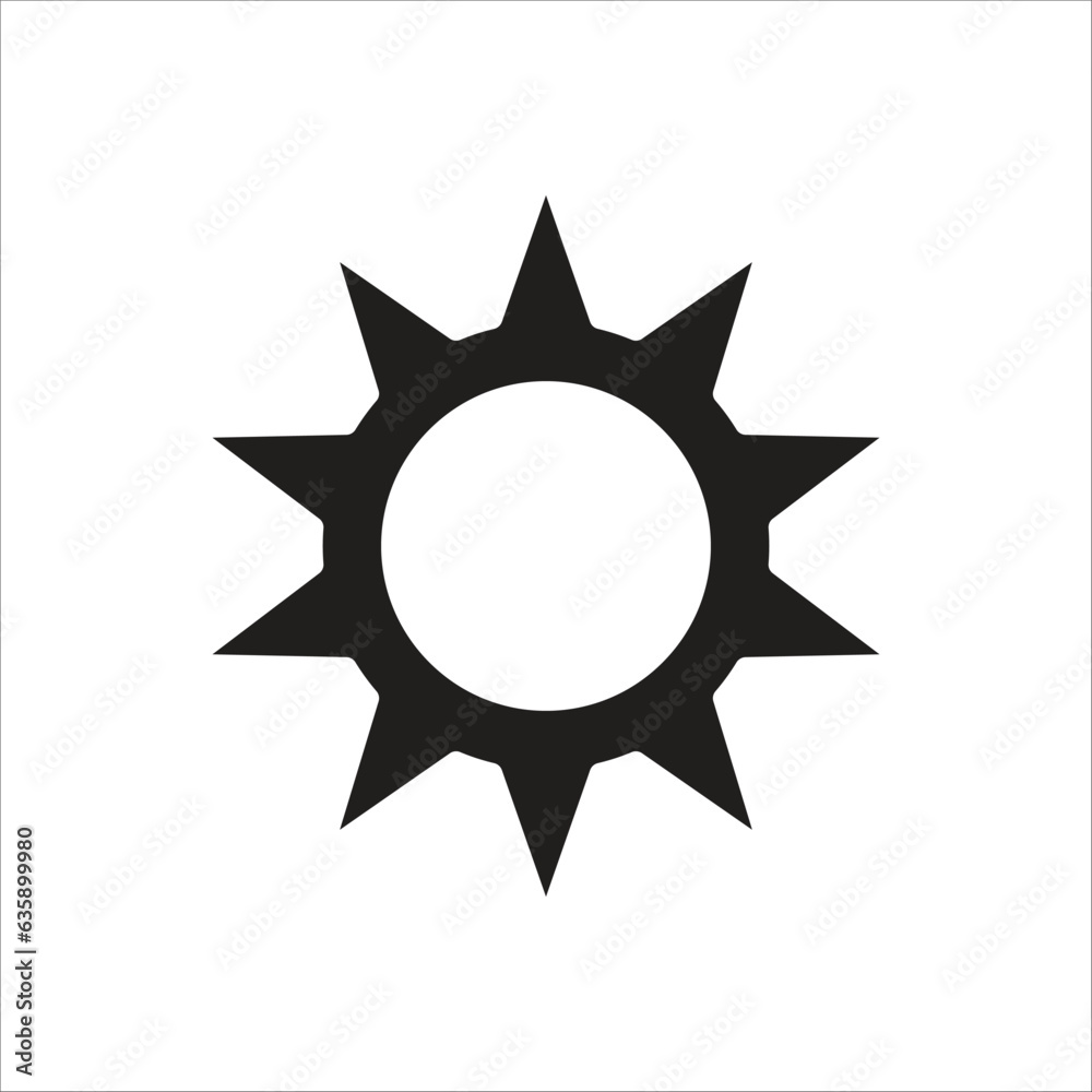 sunny vector icon line template