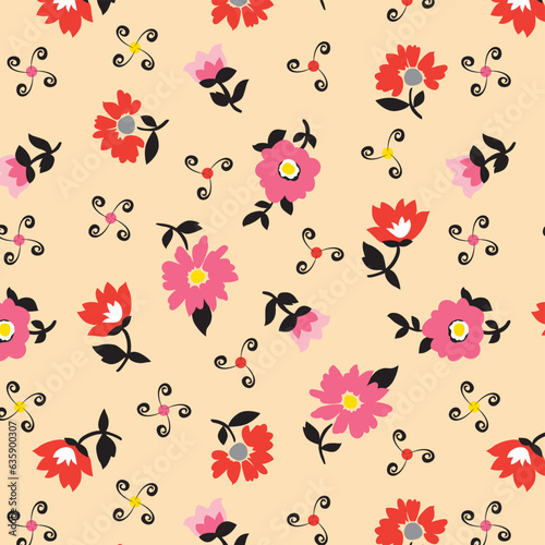Wallpaper Mural Seamless chamomile flowers pattern Torontodigital.ca