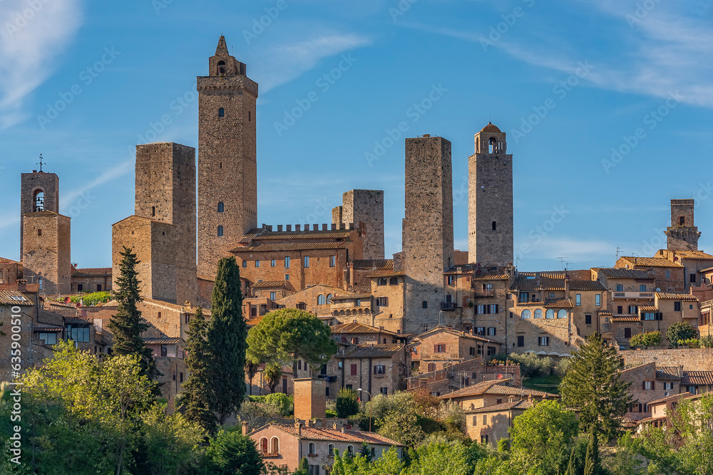 Blick auf San Gimignano - Toskana