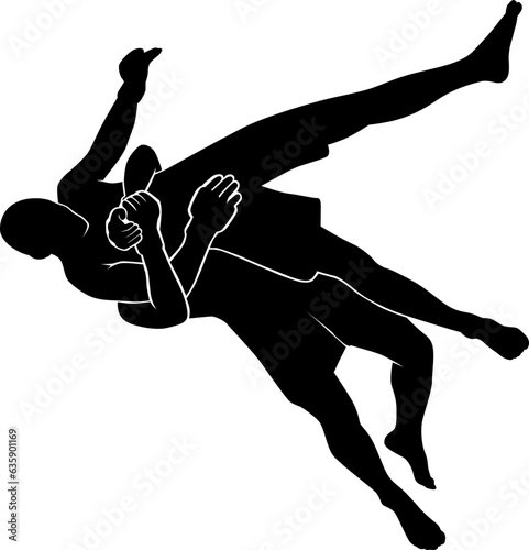 MMA silhouette 
